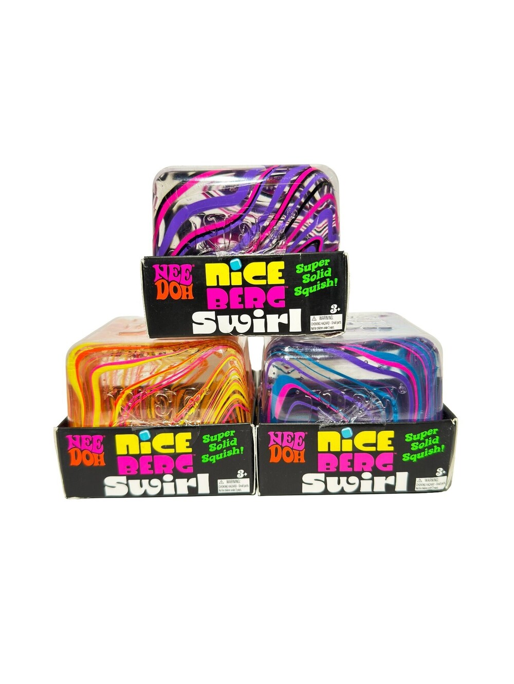 Rare Authentic NeeDoh Nice Berg Swirl XL Giant Niceberg Squishy New NIB
